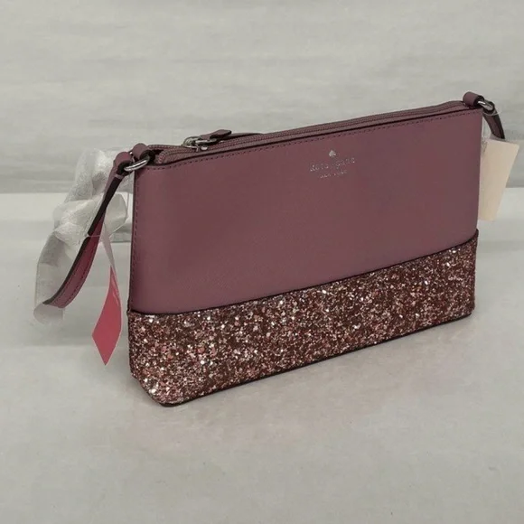 Kate Spade Mauve and Glitter Crossbody - Picture 1 of 6